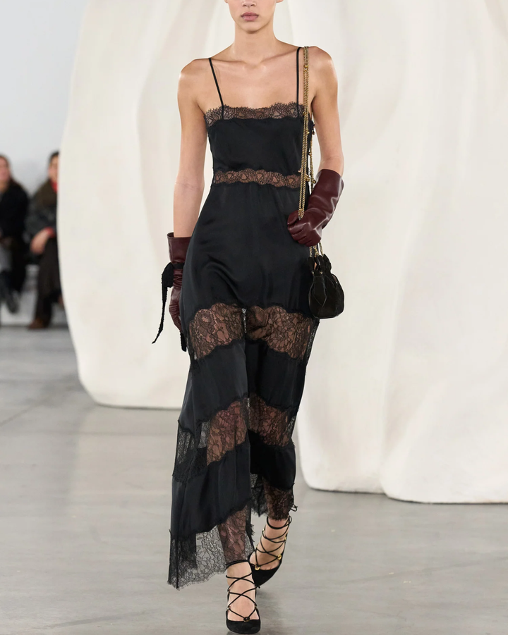 Coco SL Silk Dress | Noir
