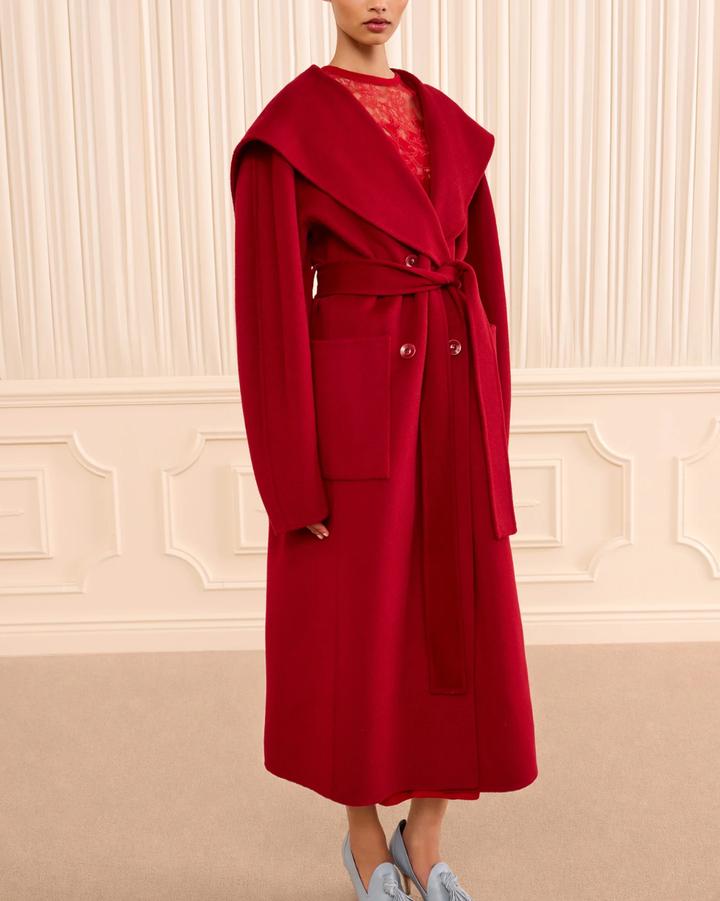 Rory Wool Coat | Cerise