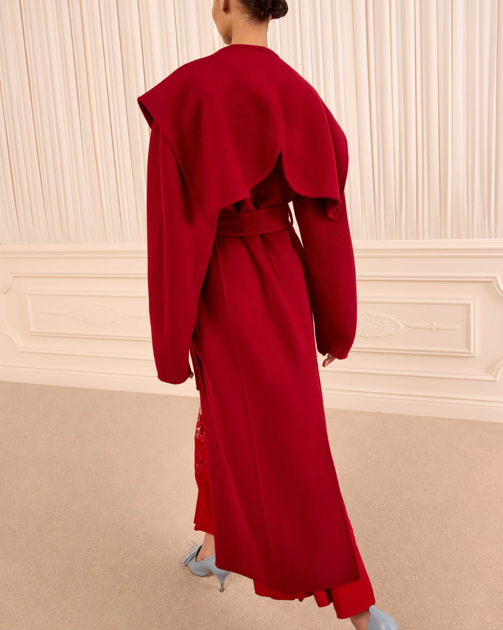 Rory Wool Coat | Cerise