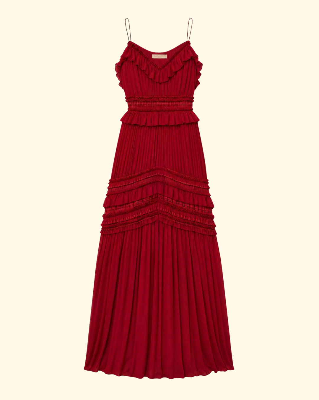 Dorothea Silk Gown | Cerise