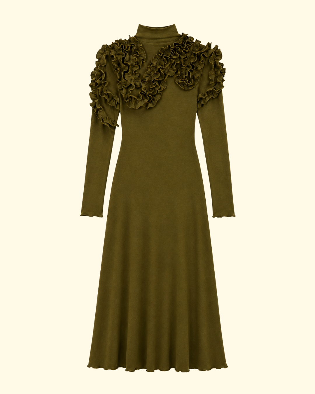 Solene LS Jersey Dress | Loden