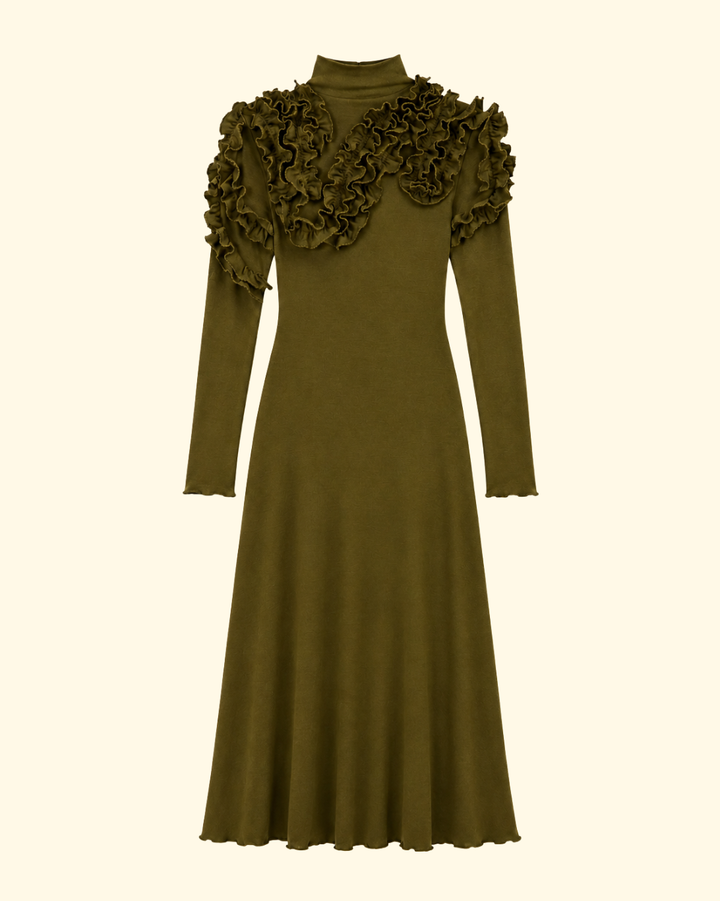 Solene LS Jersey Dress | Loden