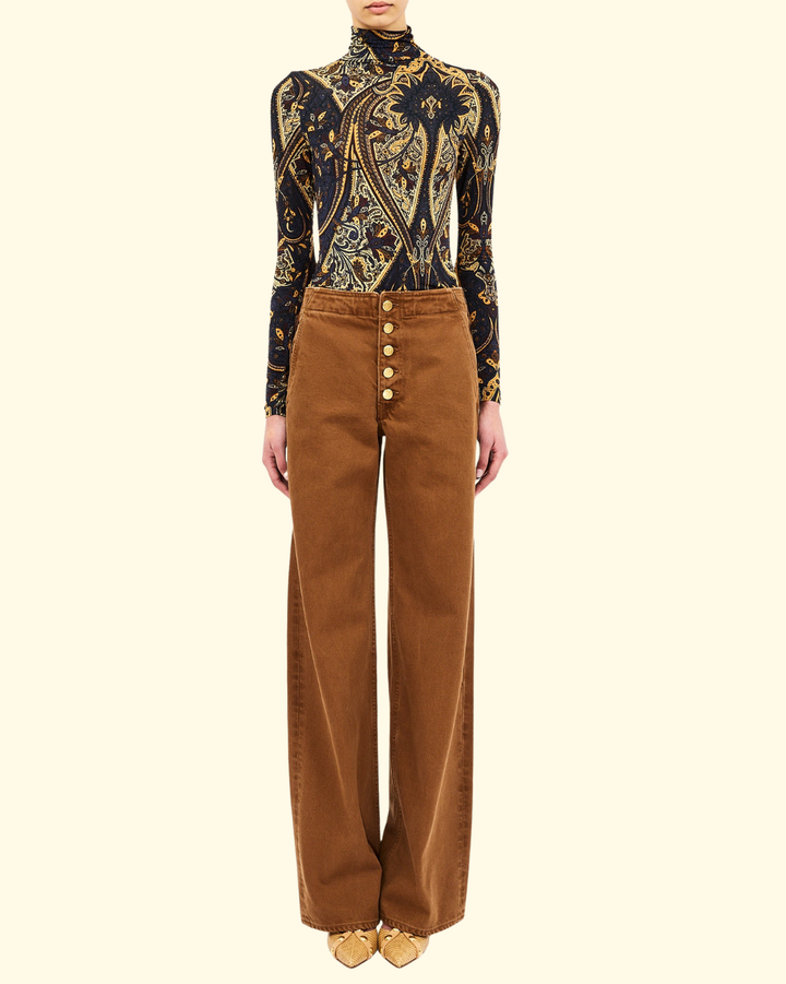 Aurelia LS Jersey Top | Twilight Paisley