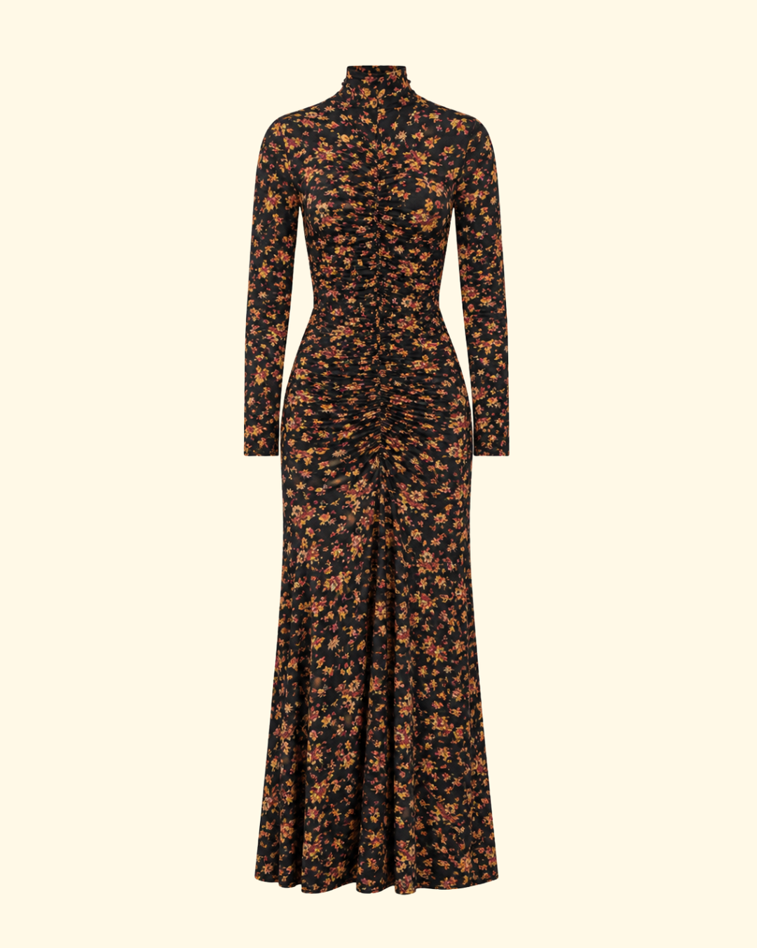 Ida LS Jersey Dress | Noir Floral