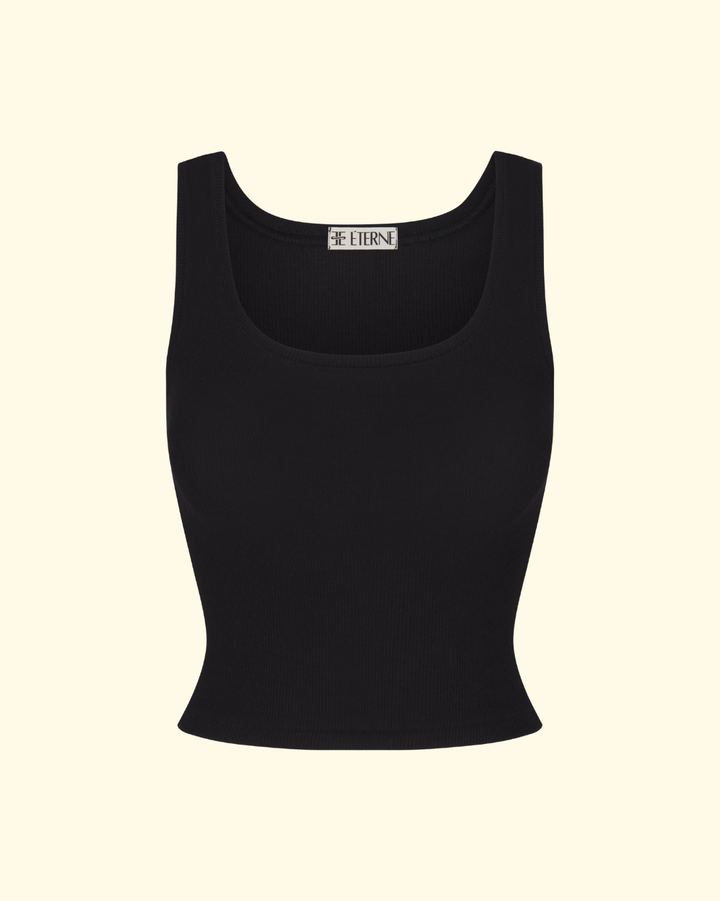 Square Neck Tank | Black