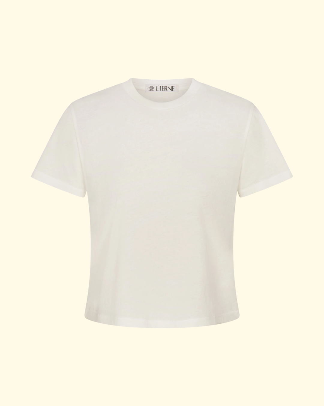 Short Sleeve Boxy Tee | Ivory