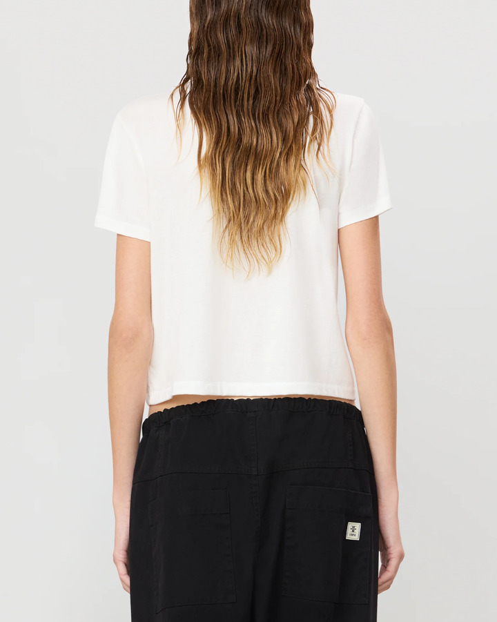 Short Sleeve Boxy Tee | Ivory