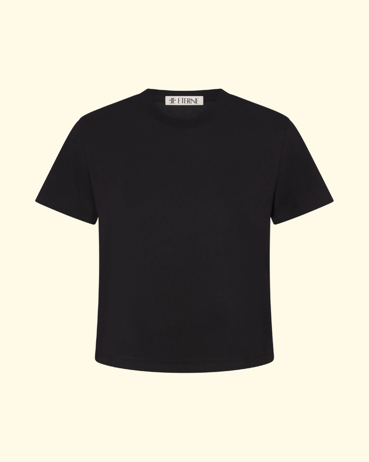 Short Sleeve Boxy Tee | Black