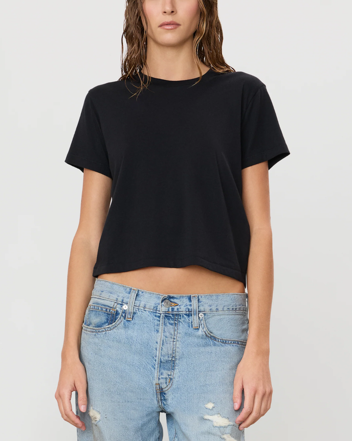 Short Sleeve Boxy Tee | Black