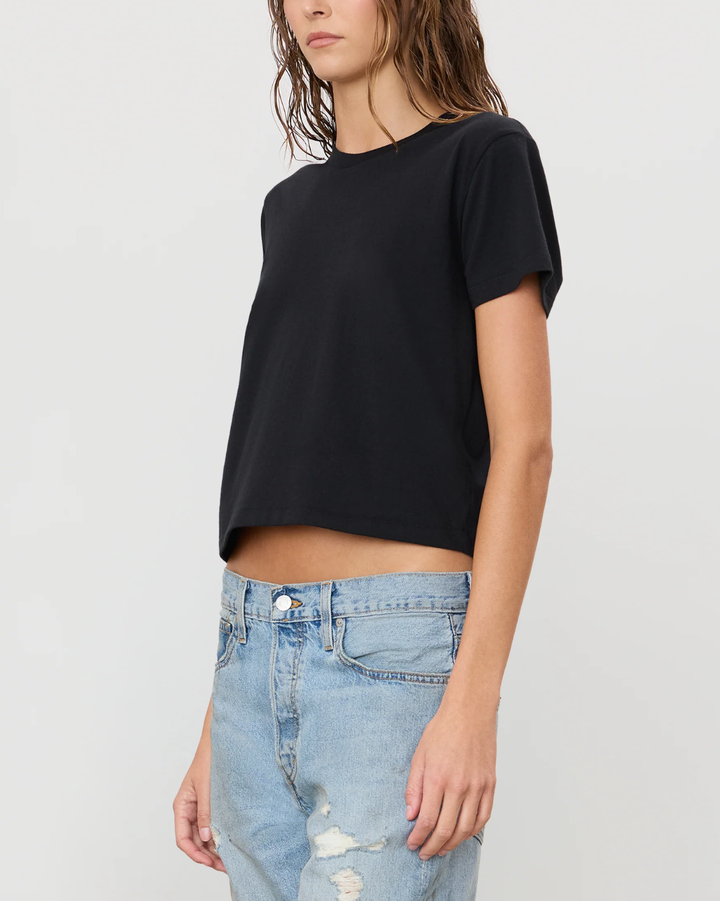 Short Sleeve Boxy Tee | Black