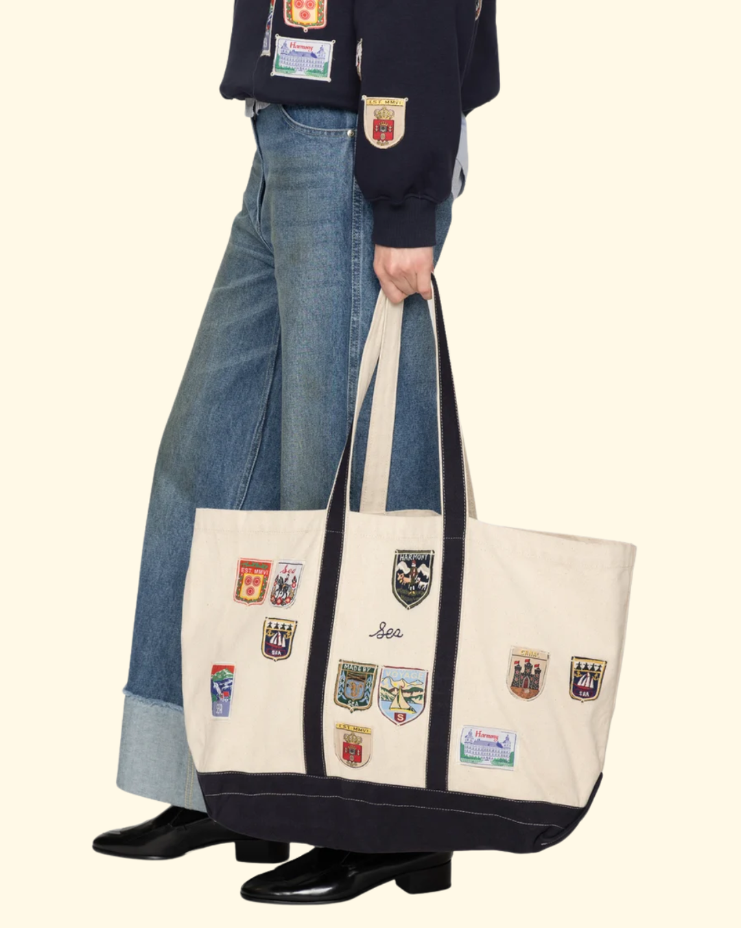 Davis Patchwork Tote Bag | Multi
