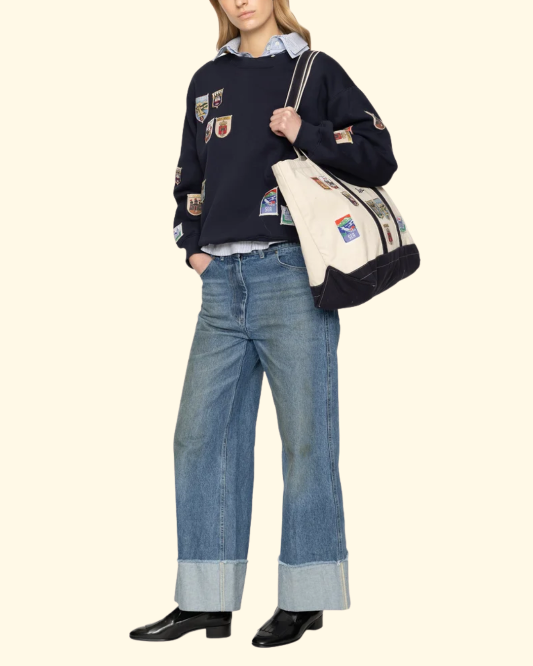 Davis Patchwork Tote Bag | Multi