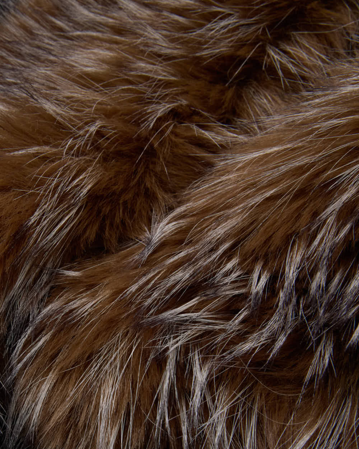 Valiant Faux Fur Collar Coat | Black