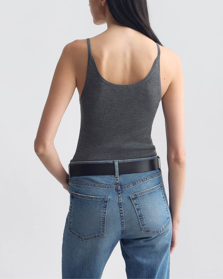 Aronia Sweater Tank | Dark Grey Melange
