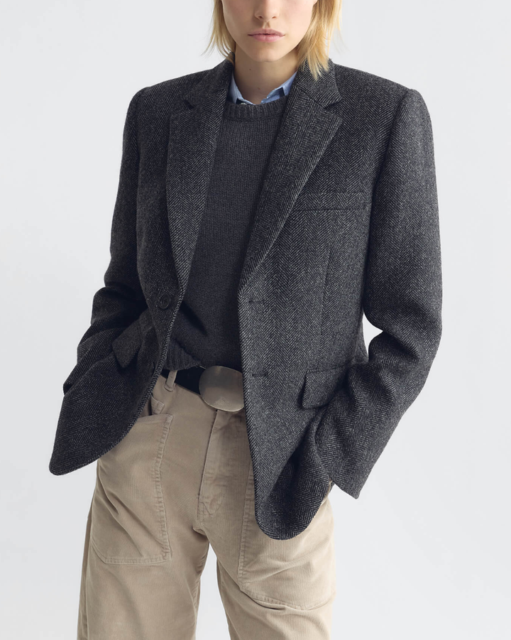 Laurel Sweater | Dark Charcoal Melange