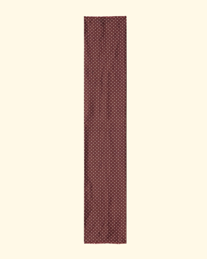Mini Dot Scarf | Burgundy