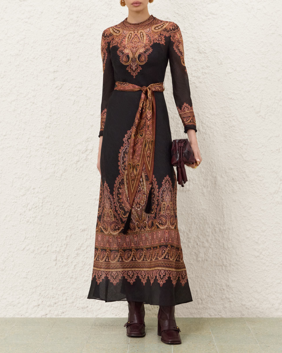 Ascent Sheath Dress | Rose Paisley