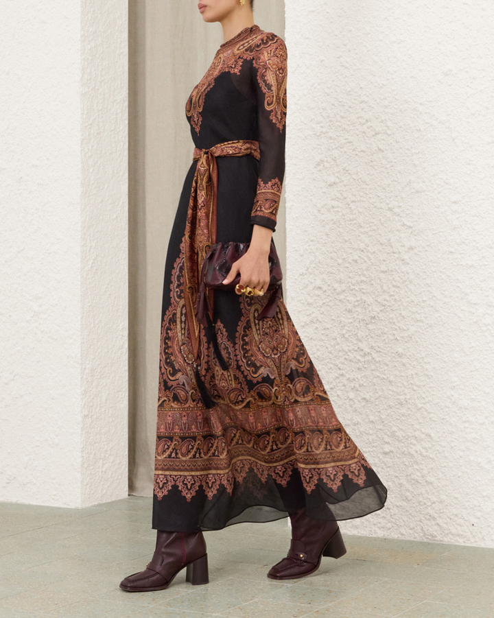Ascent Sheath Dress | Rose Paisley