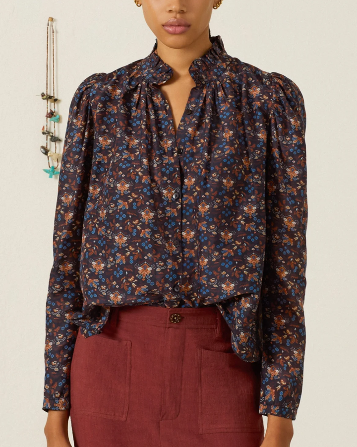 Artemis Indigo Kilim Shirt | Dark Blue