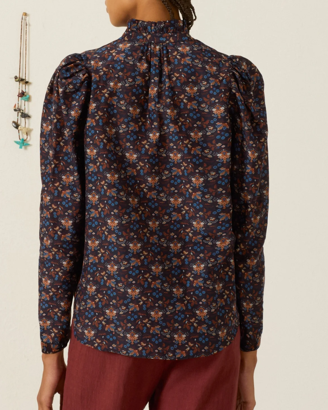 Artemis Indigo Kilim Shirt | Dark Blue