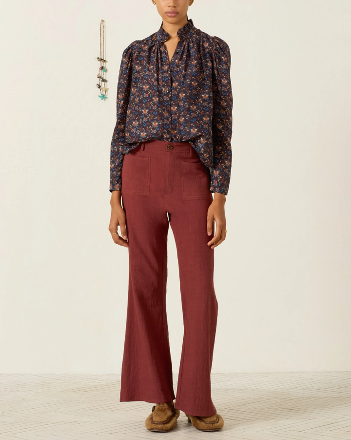 Artemis Indigo Kilim Shirt | Dark Blue