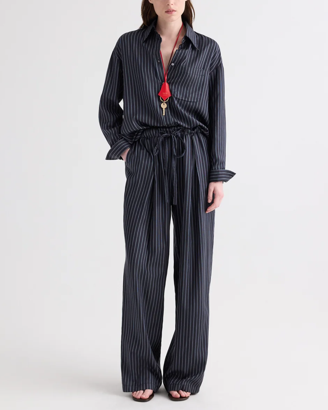 PJ Pant | Blue Nights/Turkish Coffee