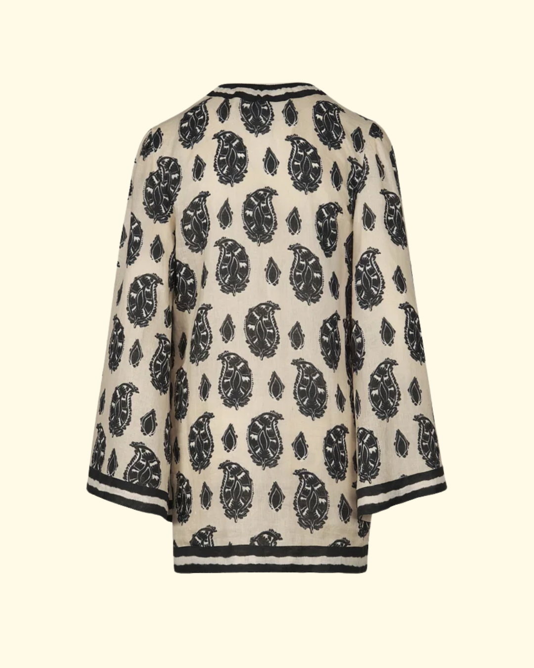 Caretaker Of The Jungle Tunic | Ecru/ Black