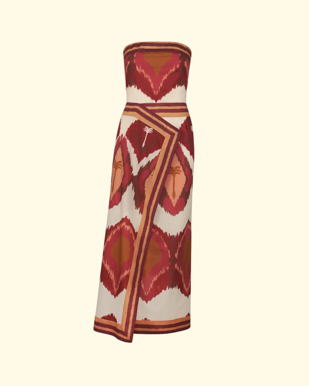 Anciente Peru Dress | Ecru/ Wine