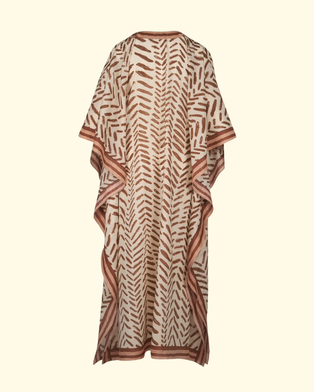 Secret Of The Sun Tunic | Ecru/ Dark Coffee