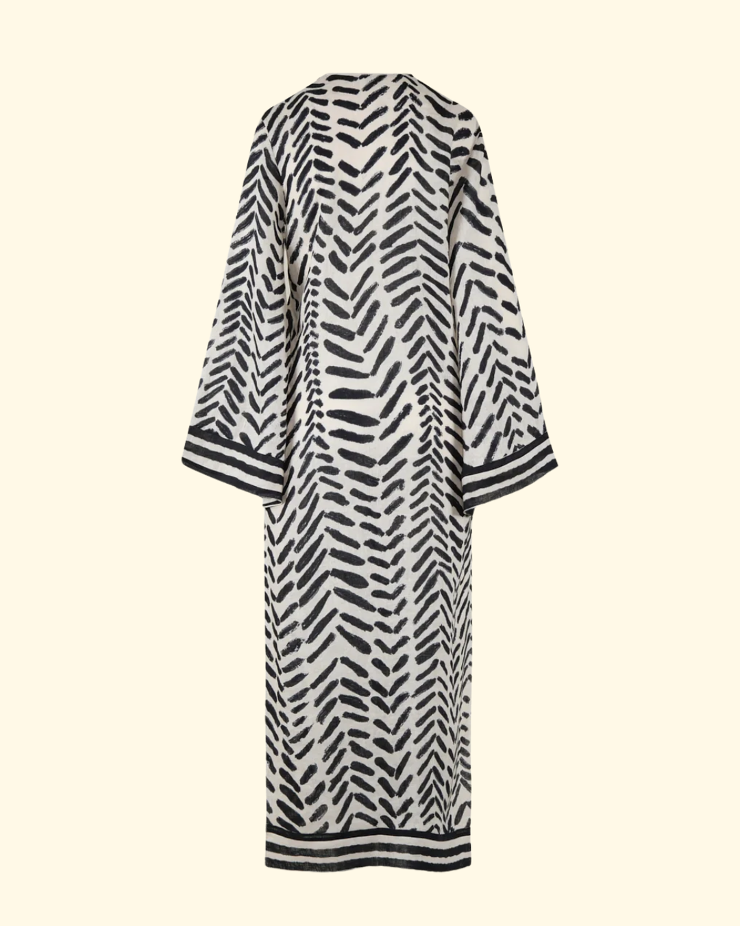 Squared Away Tunic | Ecru/ Black