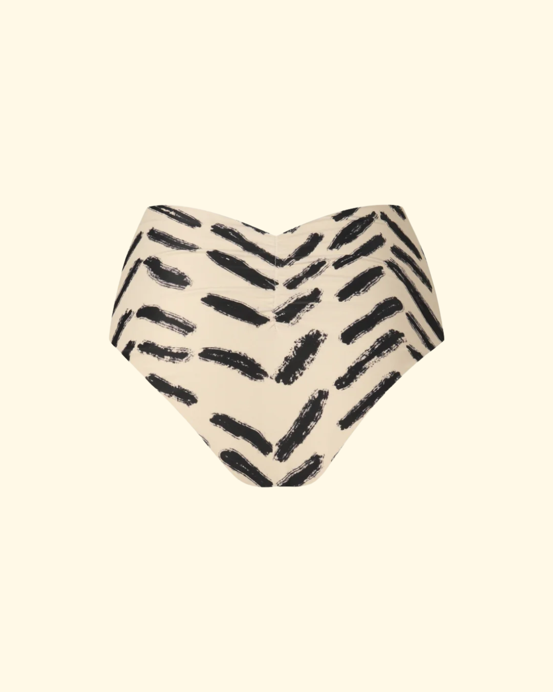 Taita Bikini Bottom | Ecru/ Black