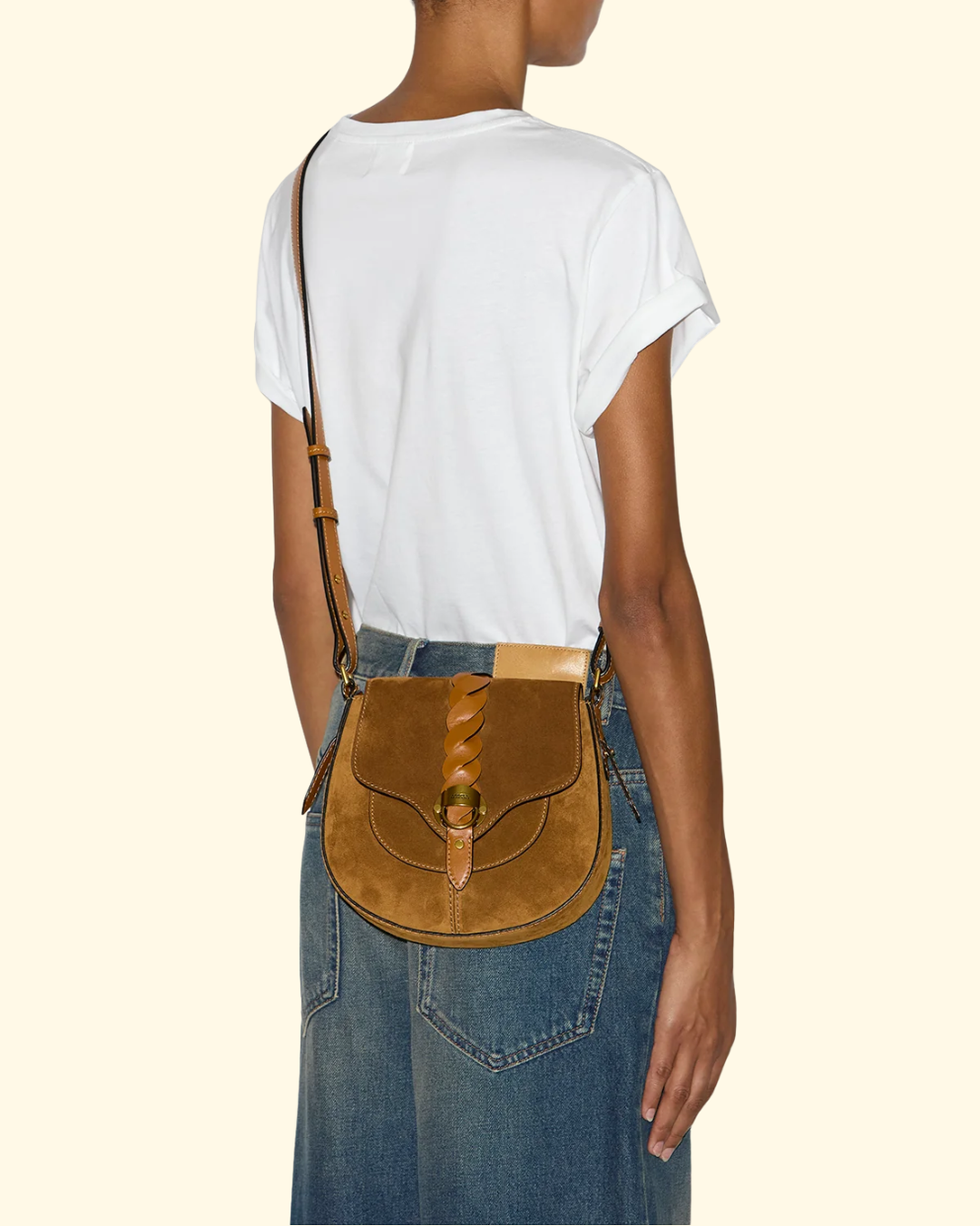 Altay Small Shoulder Strap Bag | Cognac