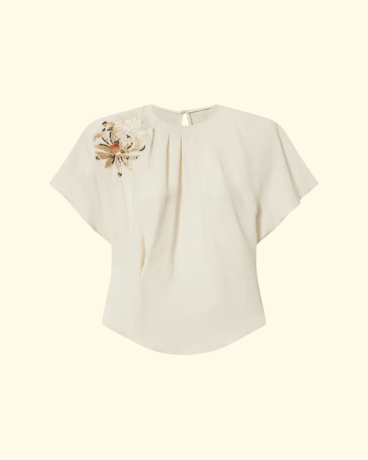 Sakine Top | Ecru