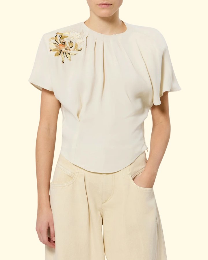 Sakine Top | Ecru