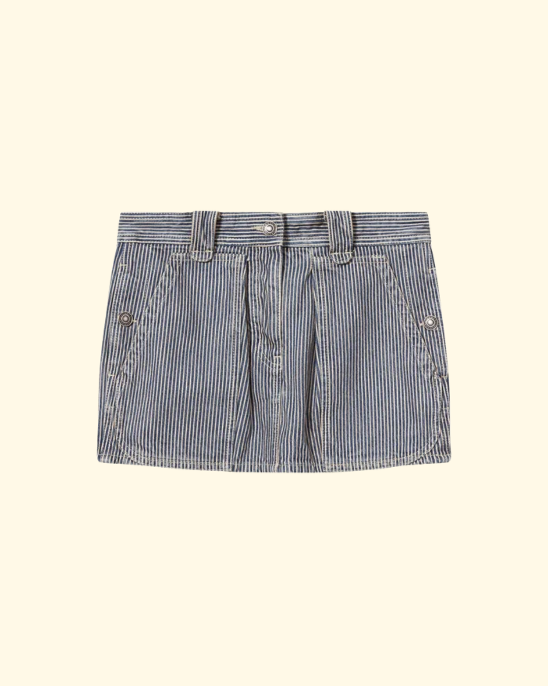 Estera Skirt | Blue White Stripe