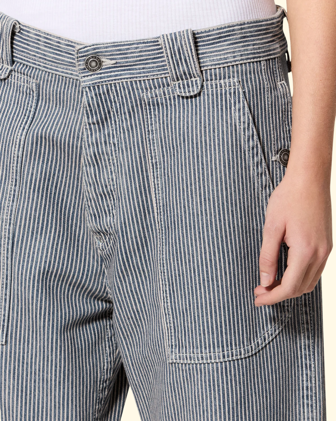 Ermina Pant | Blue/ White