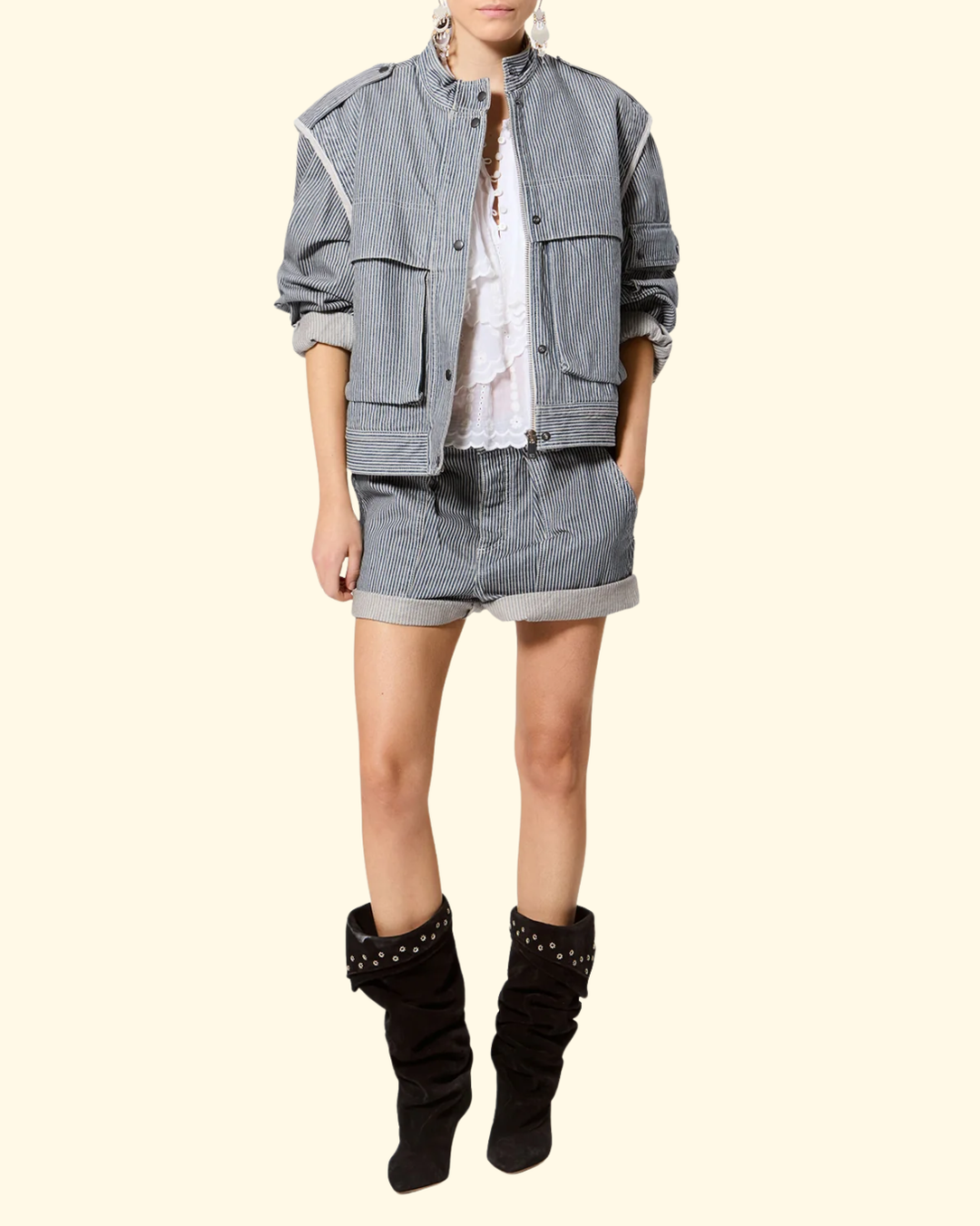 Eveja Shorts | Blue/ White