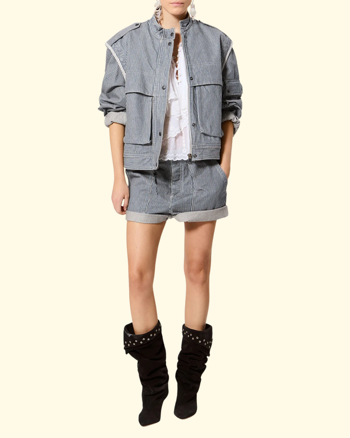 Eveja Shorts | Blue/ White