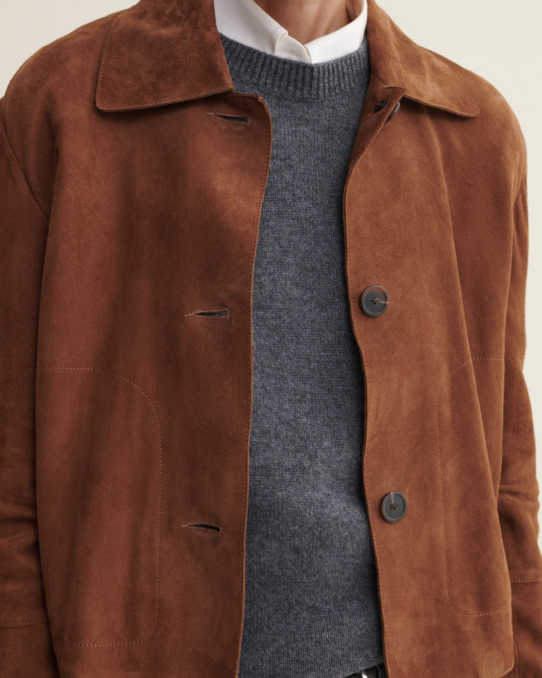 Emy Goat Suede Jacket | Saddle