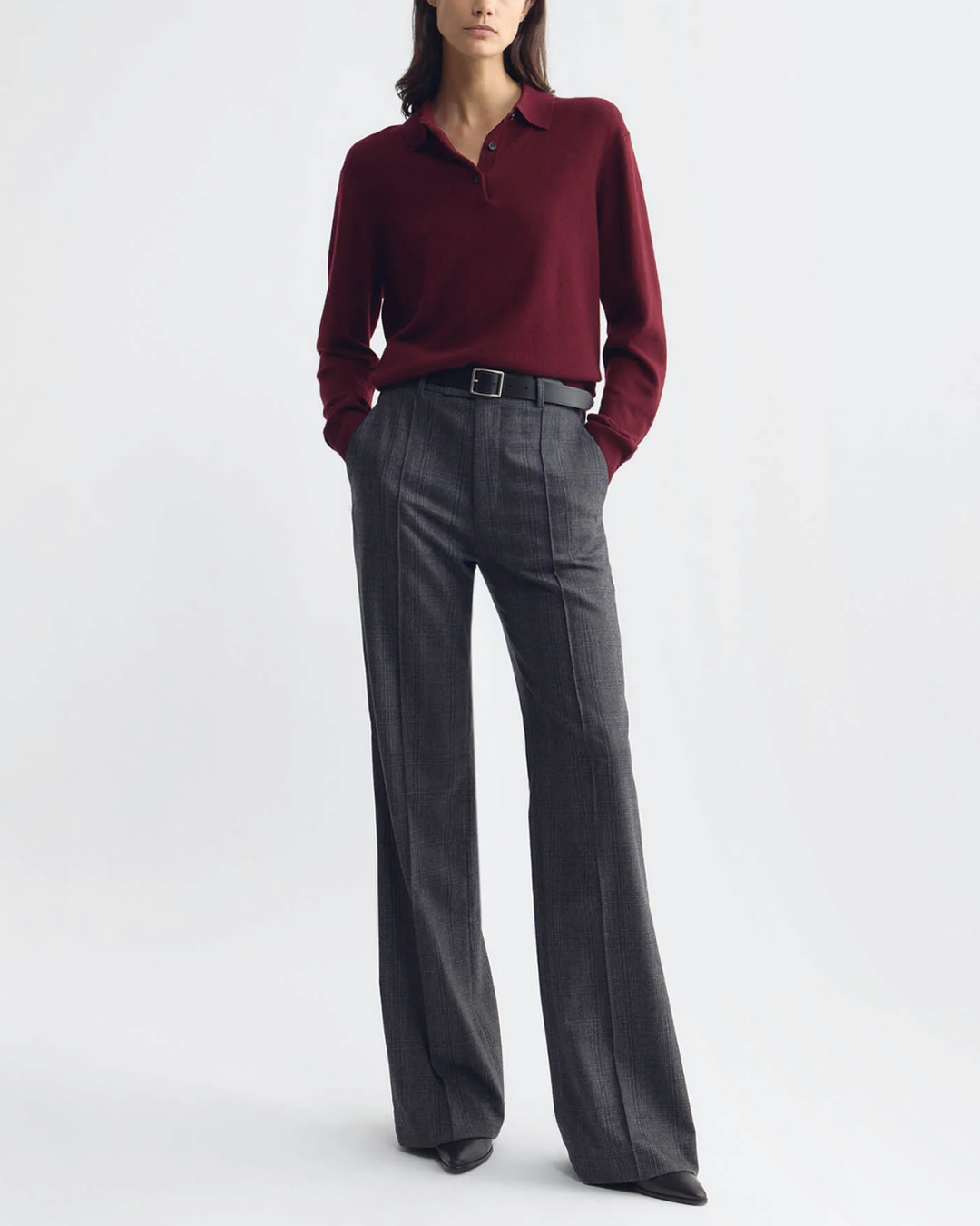 Etoile Pant | Grey/ Blue Check