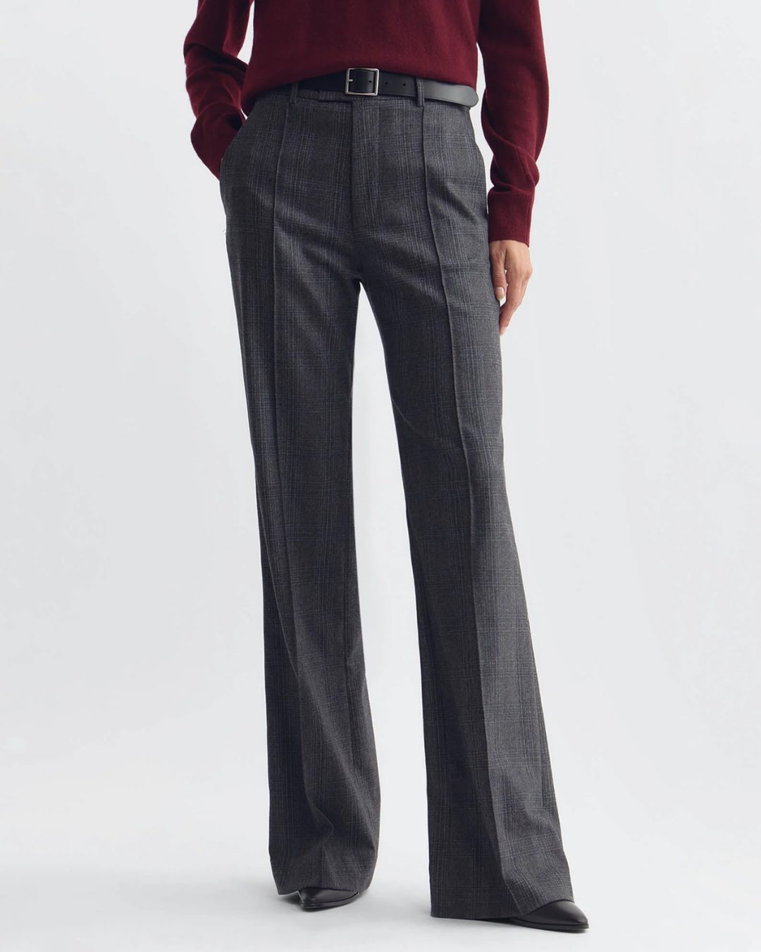 Etoile Pant | Grey/ Blue Check
