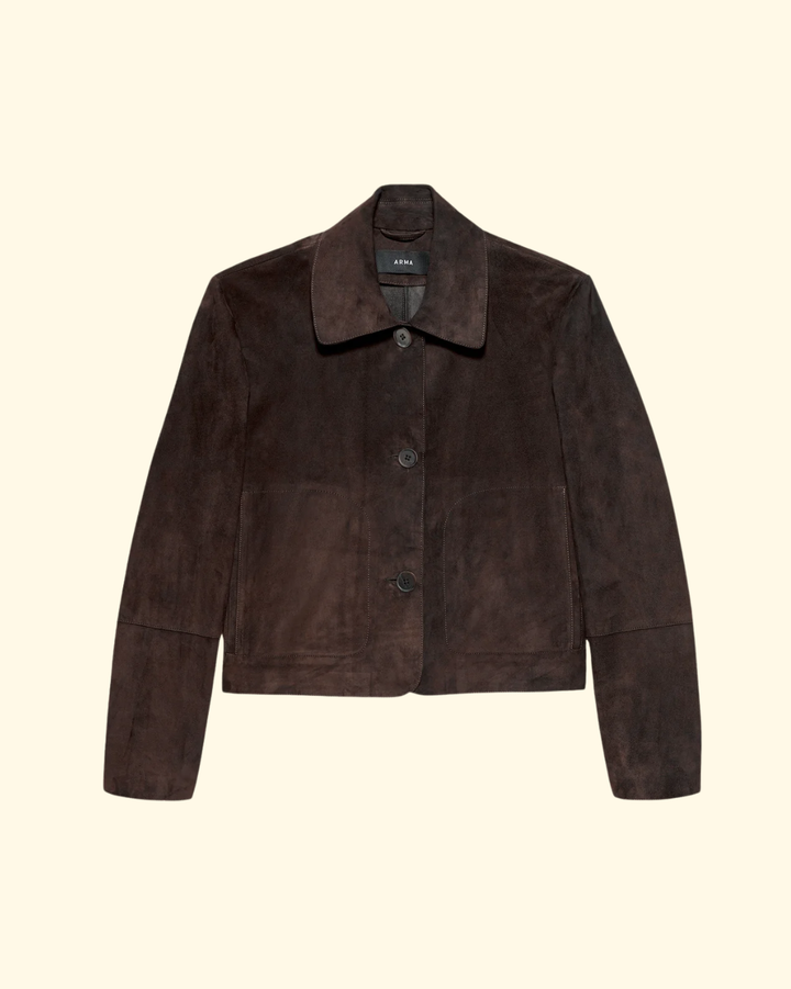 Emy Goat Suede | Mud Brown