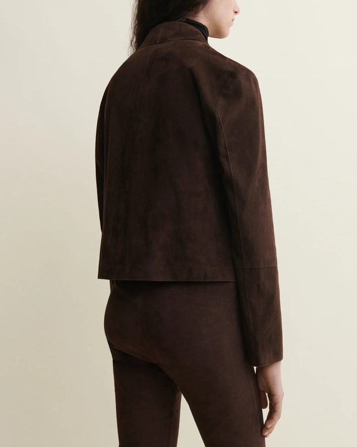 Emy Goat Suede | Mud Brown