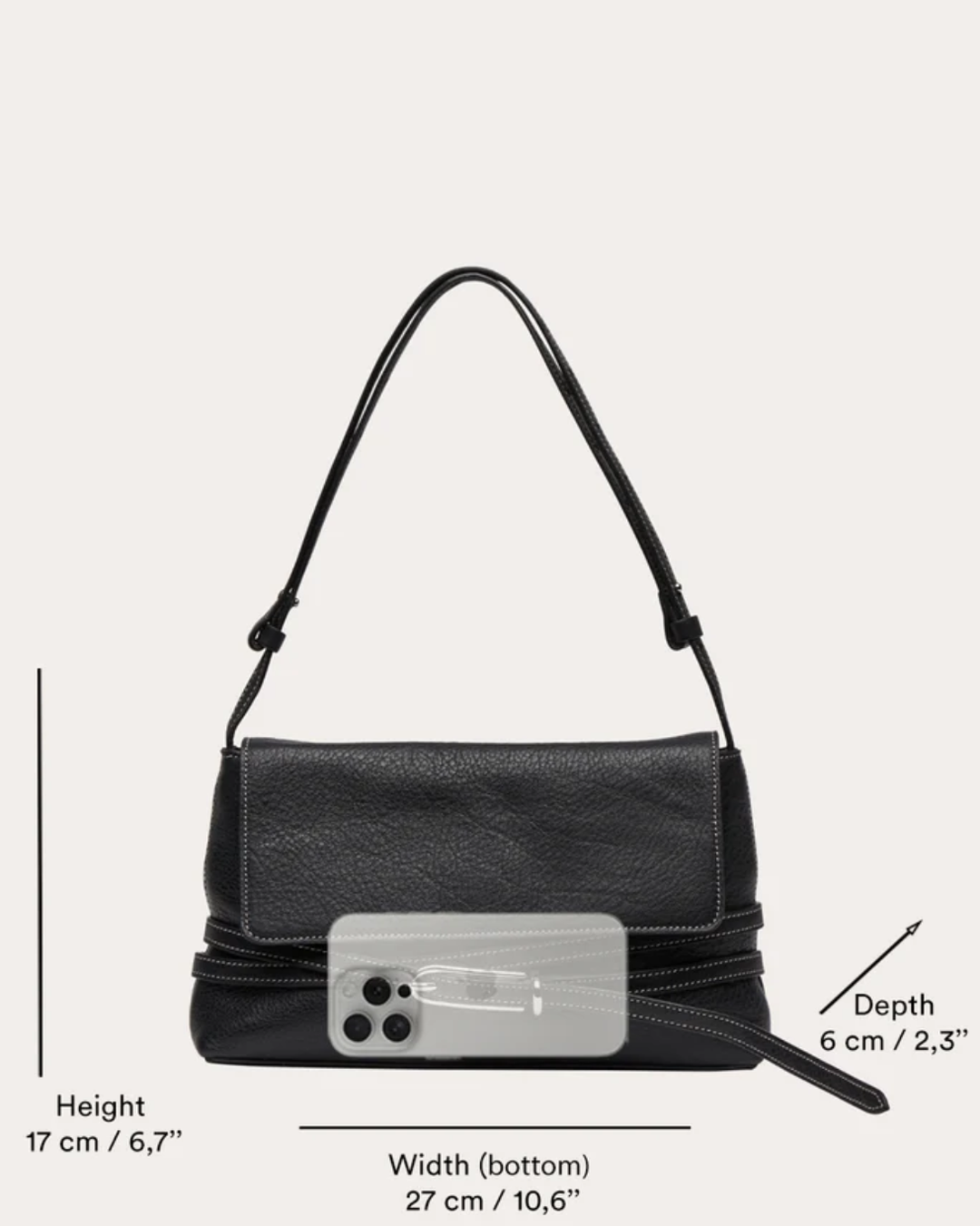 Belted Shoulder Bag | Burgundy Croc