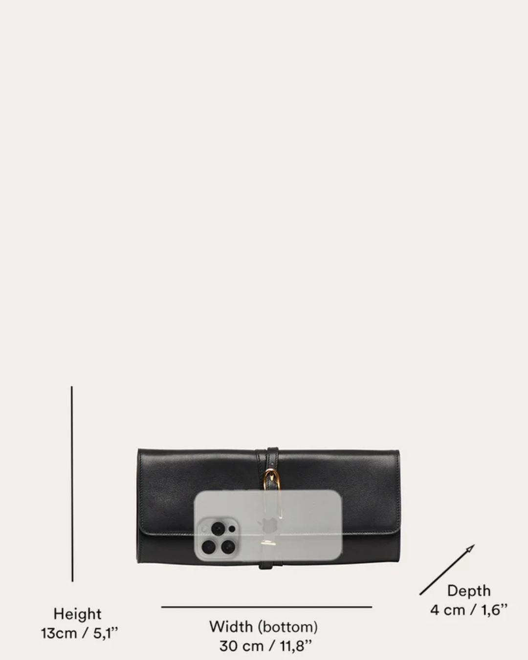 Belted Clutch Bag | Burgandy Croc