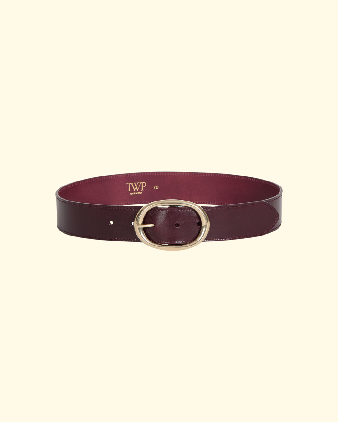 Wide Belt | Burgundy