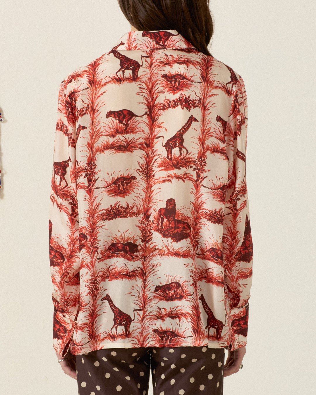 Dana Safari Silk Shirt | Off-White
