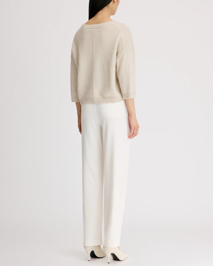 Azali Crewneck Sweater | Stone Melange