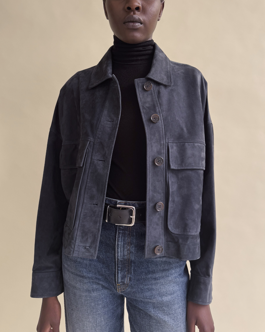 Miri Lamb Suede | Dark Navy