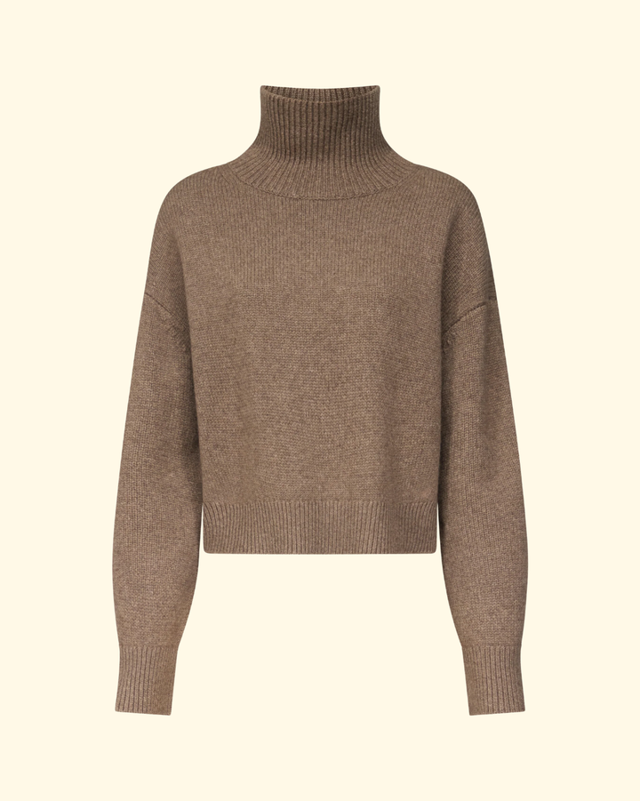 Jonah Turtleneck Sweater | Nutmeg Melange